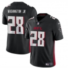 Men's Atlanta Falcons #28 Carlos Washington Jr Black Vapor Untouchable Limited Football Stitched Jersey