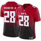 Men's Atlanta Falcons #28 Carlos Washington Jr Red Black 2024 F.U.S.E Vapor Untouchable Limited Football Stitched Jersey