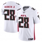 Men's Atlanta Falcons #28 Carlos Washington Jr White Vapor Untouchable Limited Football Stitched Jersey