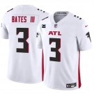 Men's Atlanta Falcons #3 Jessie Bates III White 2024 F.U.S.E With 3-Star C Patch Vapor Untouchable Limited Stitched Football Jersey