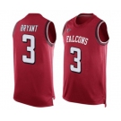 Men's Atlanta Falcons #3 Matt Bryant Limited Red Player Name & Number Tank Top Football Jersey