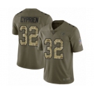 Men's Atlanta Falcons #32 Johnathan Cyprien Limited Olive Camo 2017 Salute to Service Football Jersey