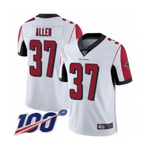 Men's Atlanta Falcons #37 Ricardo Allen White Vapor Untouchable Limited Player 100th Season Football Jersey