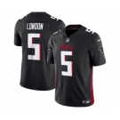 Men's Atlanta Falcons #5 Drake London Black 2023 F.U.S.E. Vapor Untouchable Limited Stitched Football Jersey