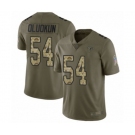 Men's Atlanta Falcons #54 Foye Oluokun Limited Olive Camo 2017 Salute to Service Football Jersey