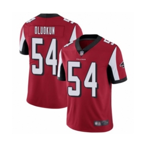 Men's Atlanta Falcons #54 Foye Oluokun Red Team Color Vapor Untouchable Limited Player Football Jersey