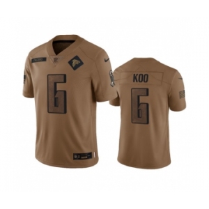 Men's Atlanta Falcons #6 Younghoe Koo 2023 Brown Salute To Setvice Limited Football Stitched Jersey