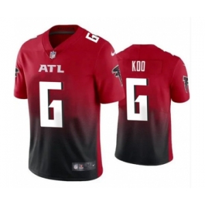 Men's Atlanta Falcons #6 Younghoe Koo New Black Red Vapor Untouchable Limited Stitched Jersey