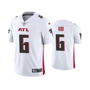 Men's Atlanta Falcons #6 Younghoe Koo New White Vapor Untouchable Limited Stitched Jersey