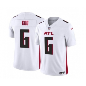 Men's Atlanta Falcons #6 Younghoe Koo White 2023 F.U.S.E. Vapor Untouchable Limited Football Stitched Jersey