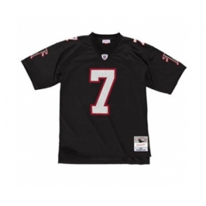 Men's Atlanta Falcons #7 Michael Vick Black 2002 Throwback Stitched Football Jersey