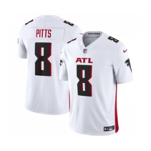 Men's Atlanta Falcons #8 Kyle Pitts White 2023 F.U.S.E. Vapor Untouchable Limited Stitched Football Jersey