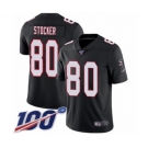 Men's Atlanta Falcons #80 Luke Stocker Black Alternate Vapor Untouchable Limited Player 100th Season Football Jersey