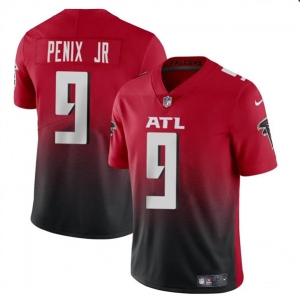 Men's Atlanta Falcons #9 Michael Penix Jr Red Black 2024 Draft Vapor Untouchable Limited Football Stitched Jersey