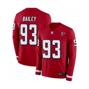Men's Atlanta Falcons #93 Allen Bailey Limited Red Therma Long Sleeve Football Jersey
