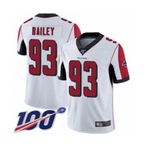 Men's Atlanta Falcons #93 Allen Bailey White Vapor Untouchable Limited Player 100th Season Football Jersey