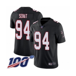Men's Atlanta Falcons #94 Deadrin Senat Black Alternate Vapor Untouchable Limited Player 100th Season Football Jersey