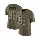 Men's Atlanta Falcons #96 Tyeler Davison Limited Olive Camo 2017 Salute to Service Football Jersey