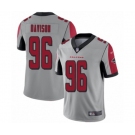 Men's Atlanta Falcons #96 Tyeler Davison Limited Silver Inverted Legend Football Jersey