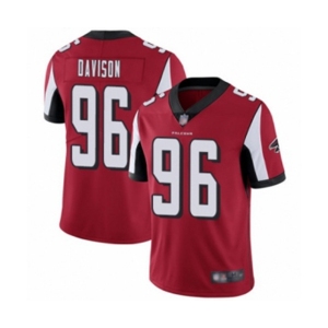 Men's Atlanta Falcons #96 Tyeler Davison Red Team Color Vapor Untouchable Limited Player Football Jersey