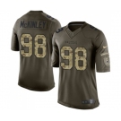 Men's Atlanta Falcons #98 Takkarist McKinley Elite Green Salute to Service Football Jersey