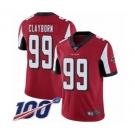 Men's Atlanta Falcons #99 Adrian Clayborn Red Team Color Vapor Untouchable Limited Player 100th Season Football Jersey