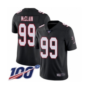 Men's Atlanta Falcons #99 Terrell McClain Black Alternate Vapor Untouchable Limited Player 100th Season Football Jersey