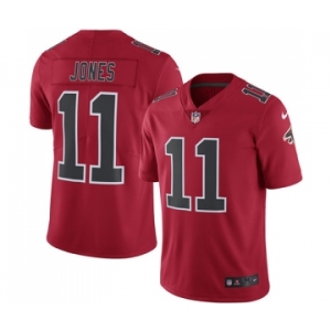 Men's Nike Atlanta Falcons #11 Julio Jones Limited Red Rush Vapor Untouchable NFL Jersey