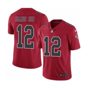 Men's Nike Atlanta Falcons #12 Mohamed Sanu Elite Red Rush Vapor Untouchable NFL Jersey