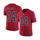 Men's Nike Atlanta Falcons #14 Justin Hardy Elite Red Rush Vapor Untouchable NFL Jersey