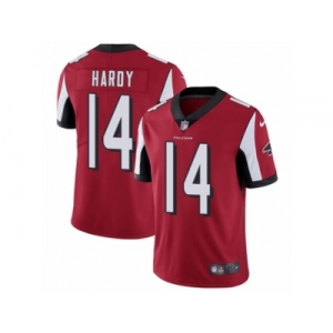 Men's Nike Atlanta Falcons #14 Justin Hardy Vapor Untouchable Limited Red Team Color NFL Jersey