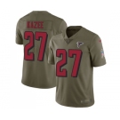 Men's Nike Atlanta Falcons #27 Damontae Kazee Limited Olive 2017 Salute to Service NFL Jersey