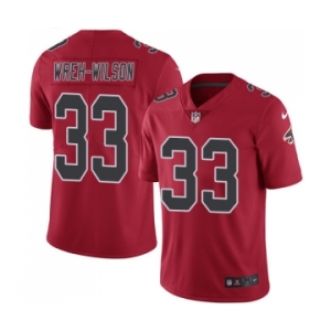 Men's Nike Atlanta Falcons #33 Blidi Wreh-Wilson Limited Red Rush Vapor Untouchable NFL Jersey