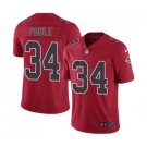 Men's Nike Atlanta Falcons #34 Brian Poole Limited Red Rush Vapor Untouchable NFL Jersey