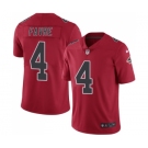 Men's Nike Atlanta Falcons #4 Brett Favre Elite Red Rush Vapor Untouchable NFL Jersey