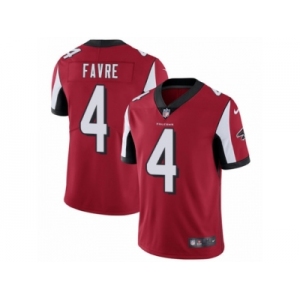 Men's Nike Atlanta Falcons #4 Brett Favre Limited Red Team Color NFL Jersey