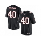 Men's Nike Atlanta Falcons #40 Derrick Coleman Limited Black Alternate NFL Jersey