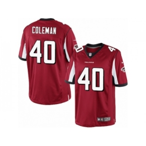 Men's Nike Atlanta Falcons #40 Derrick Coleman Limited Red Team Color NFL Jersey