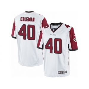 Men's Nike Atlanta Falcons #40 Derrick Coleman Limited White NFL Jersey