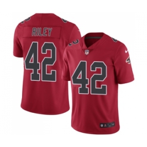 Men's Nike Atlanta Falcons #42 Duke Riley Elite Red Rush Vapor Untouchable NFL Jersey