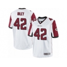 Men's Nike Atlanta Falcons #42 Duke Riley Limited White NFL Jersey