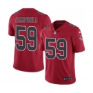 Men's Nike Atlanta Falcons #59 De'Vondre Campbell Elite Red Rush Vapor Untouchable NFL Jersey