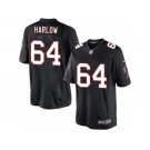 Men's Nike Atlanta Falcons #64 Sean Harlow Limited Black Alternate NFL Jersey