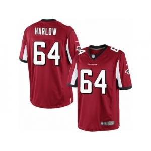 Men's Nike Atlanta Falcons #64 Sean Harlow Limited Red Team Color NFL Jersey