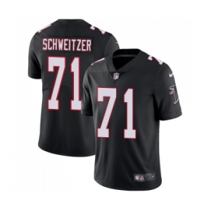 Men's Nike Atlanta Falcons #71 Wes Schweitzer Black Alternate Vapor Untouchable Limited Player NFL Jersey