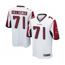 Men's Nike Atlanta Falcons #71 Wes Schweitzer Game White NFL Jersey