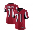 Men's Nike Atlanta Falcons #71 Wes Schweitzer Red Team Color Vapor Untouchable Limited Player NFL Jersey