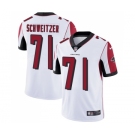 Men's Nike Atlanta Falcons #71 Wes Schweitzer White Vapor Untouchable Limited Player NFL Jersey