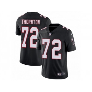 Men's Nike Atlanta Falcons #72 Hugh Thornton Vapor Untouchable Limited Black Alternate NFL Jersey