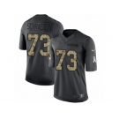 Men's Nike Atlanta Falcons #73 Ryan Schraeder Limited Black 2016 Salute to Service NFL Jersey